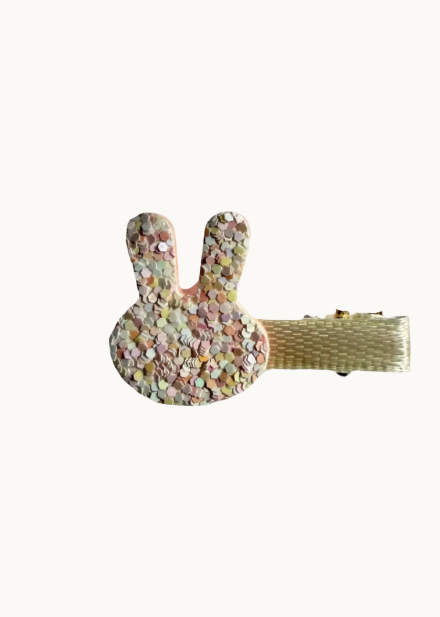 Fermagli per capelli glitterati a forma di coniglietto scintillante