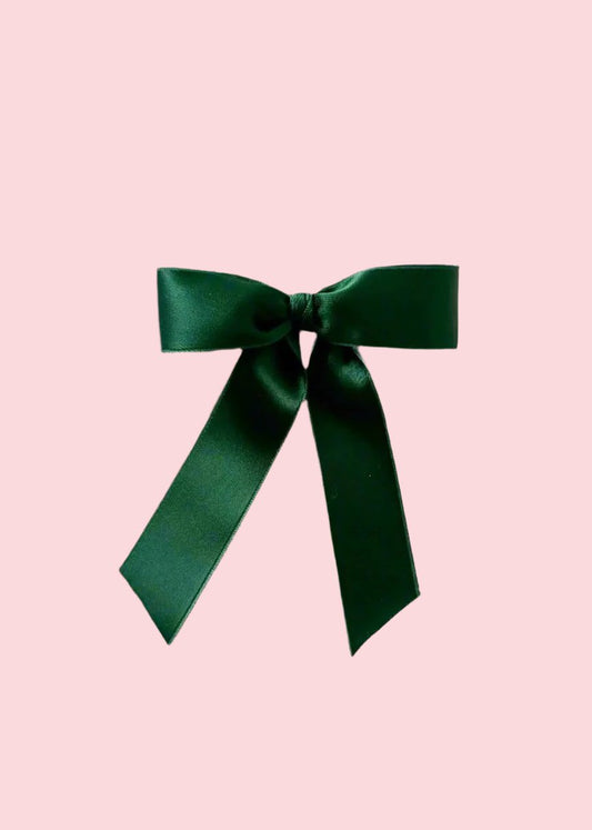 Green Bow Barrette