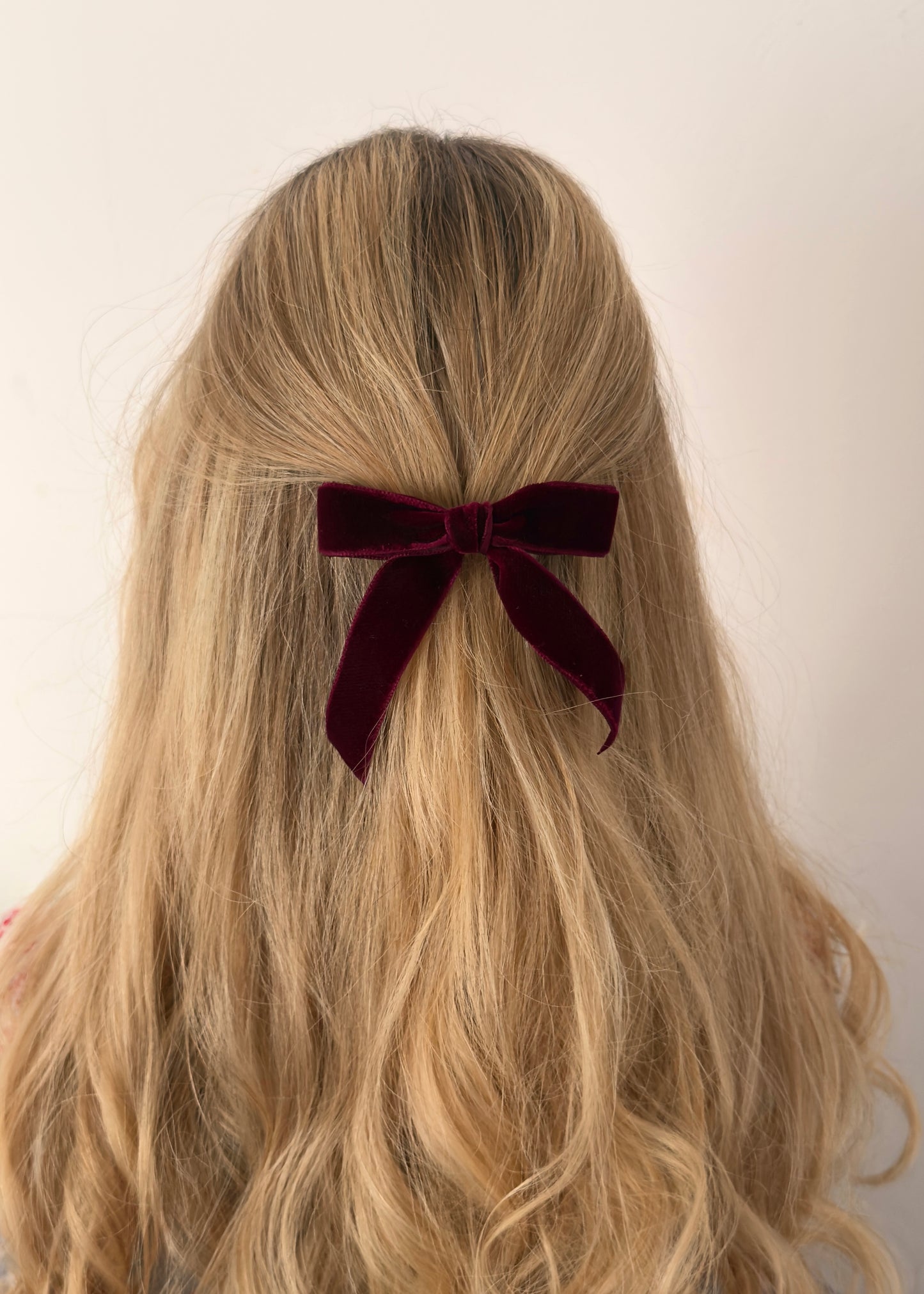 Velvet Burgundy Barrette